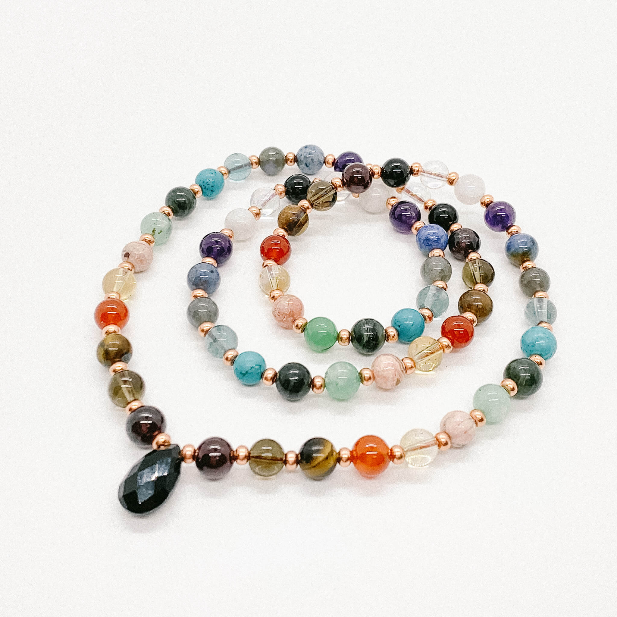 Full Collection Gemstone Heart Strands
